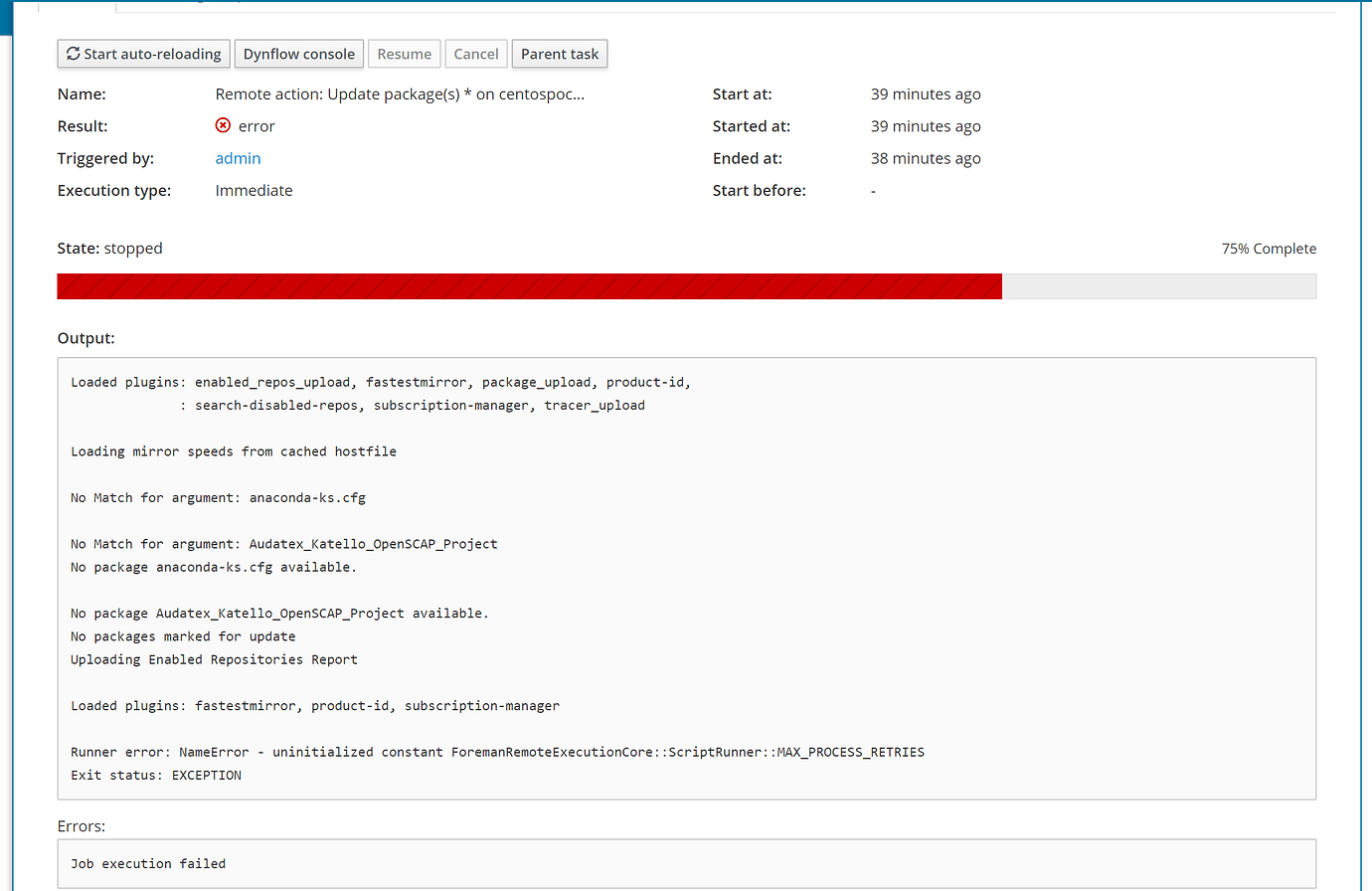 How to patch and reboot a server using the the "Foreman Remote ...