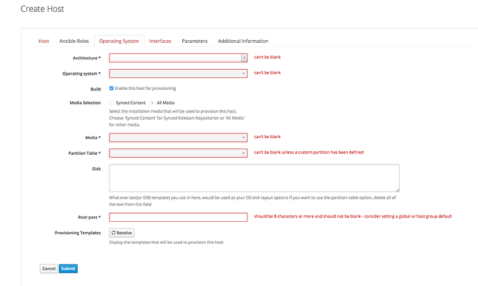 create host mandatory fields 2