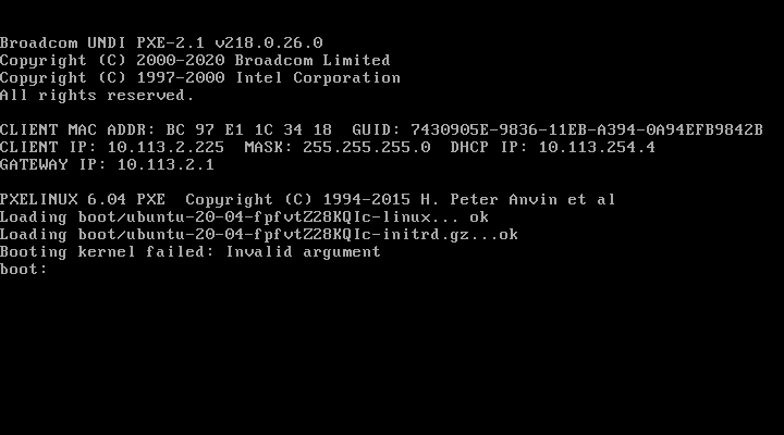 Booting kernel failed invalid argument ubuntu что делать